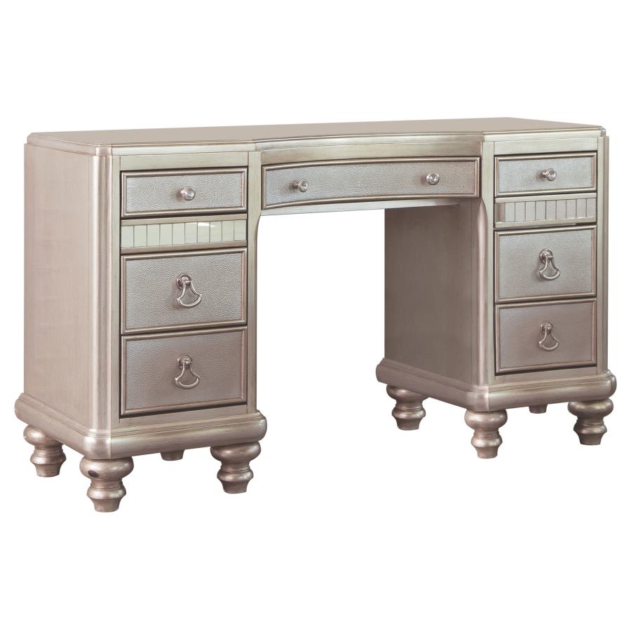 Bling Game Silver Vanity Table - furniture place usa