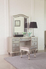 Bling Game Silver Vanity Mirror - furniture place usa