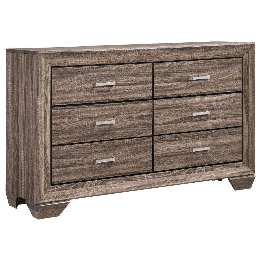 Kauffman Brown Dresser - furniture place usa