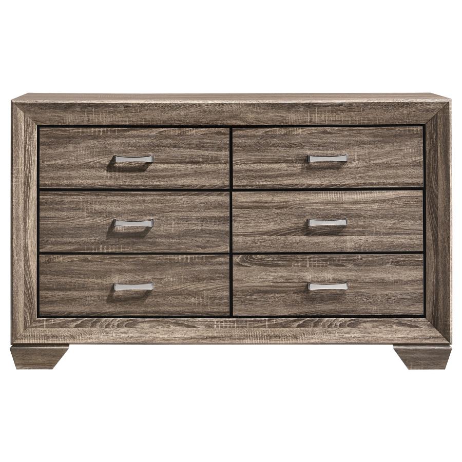 Kauffman Brown Dresser - furniture place usa