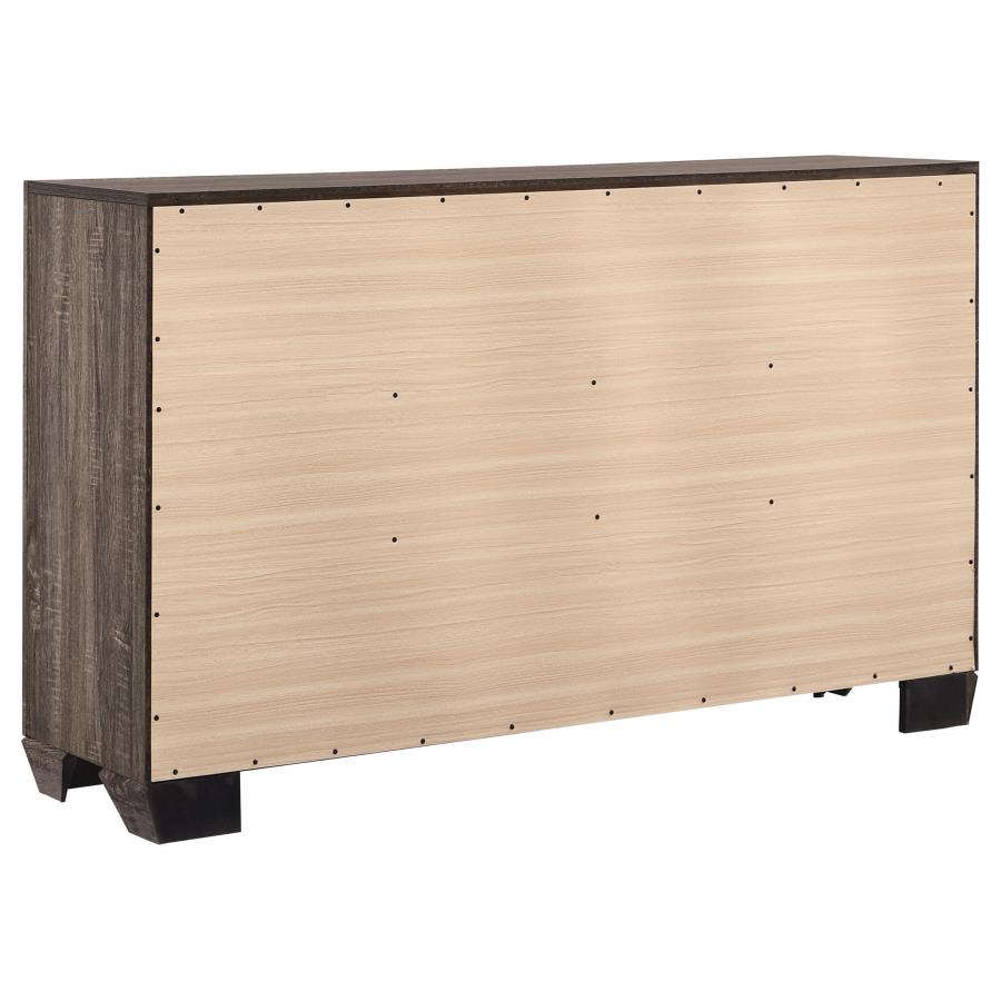 Kauffman Brown Dresser - furniture place usa