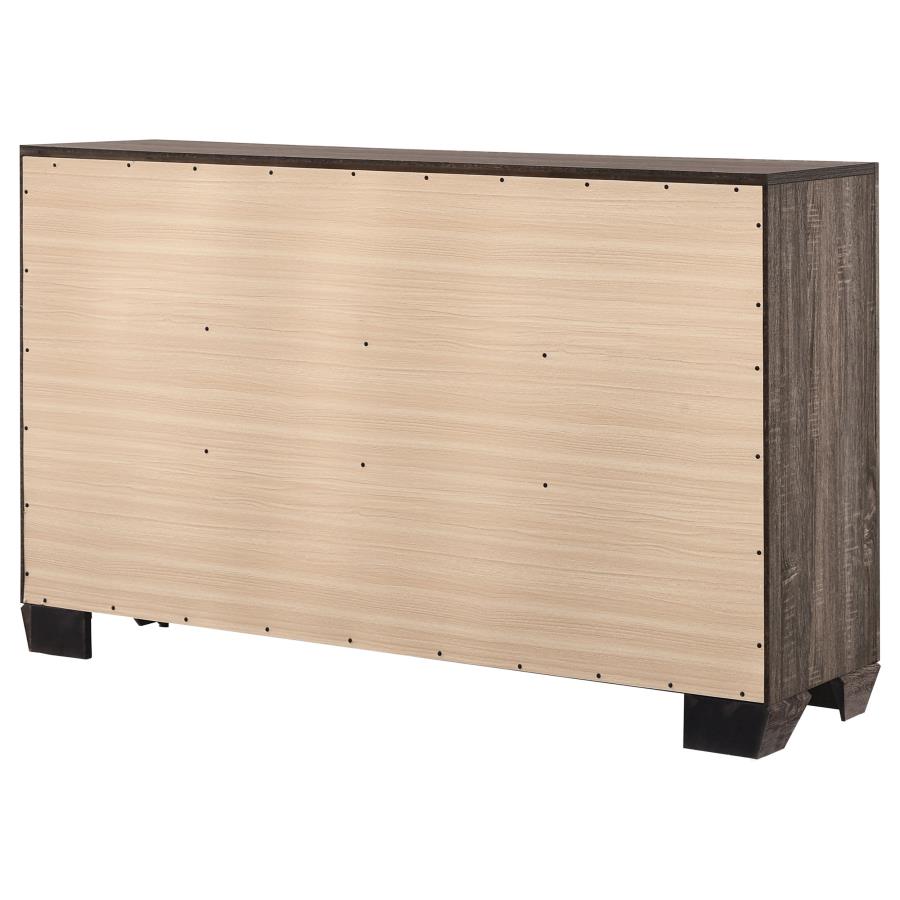 Kauffman Brown Dresser - furniture place usa