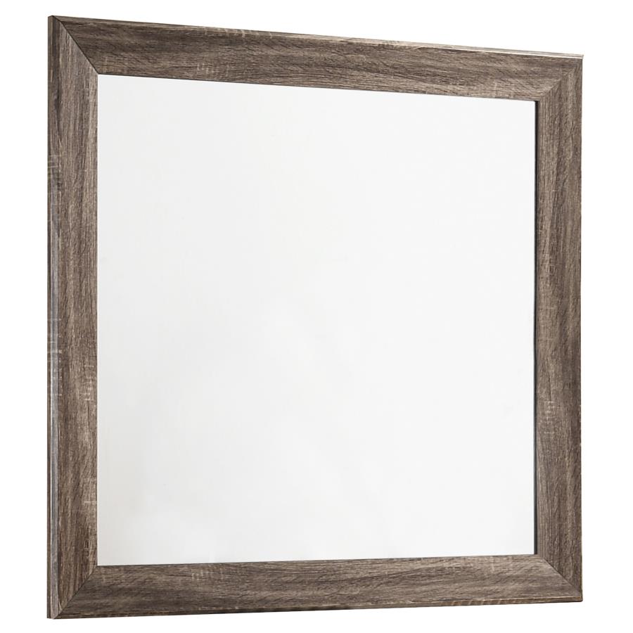 Kauffman Brown Dresser Mirror - furniture place usa