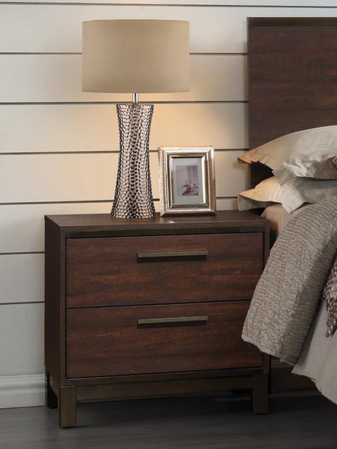 Edmonton Brown Nightstand - furniture place usa