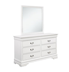 Louis Philippe White Dresser - furniture place usa