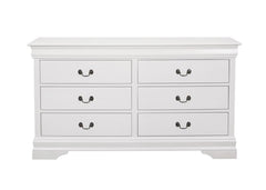 Louis Philippe White Dresser - furniture place usa