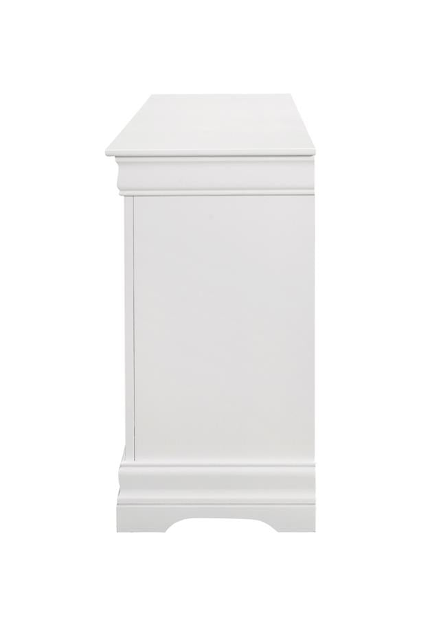 Louis Philippe White Dresser - furniture place usa