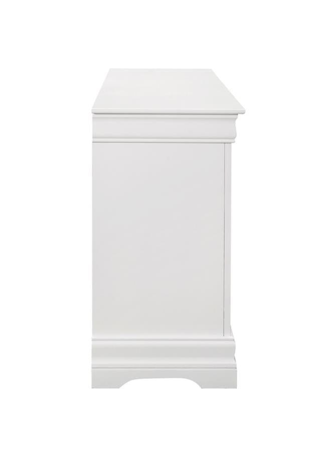 Louis Philippe White Dresser - furniture place usa