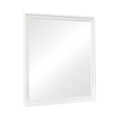 Louis Philippe White Dresser Mirror - furniture place usa