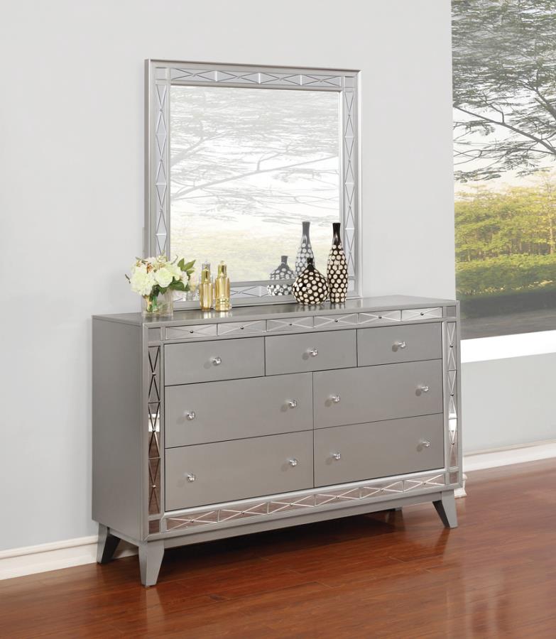 Leighton Silver Dresser - furniture place usa