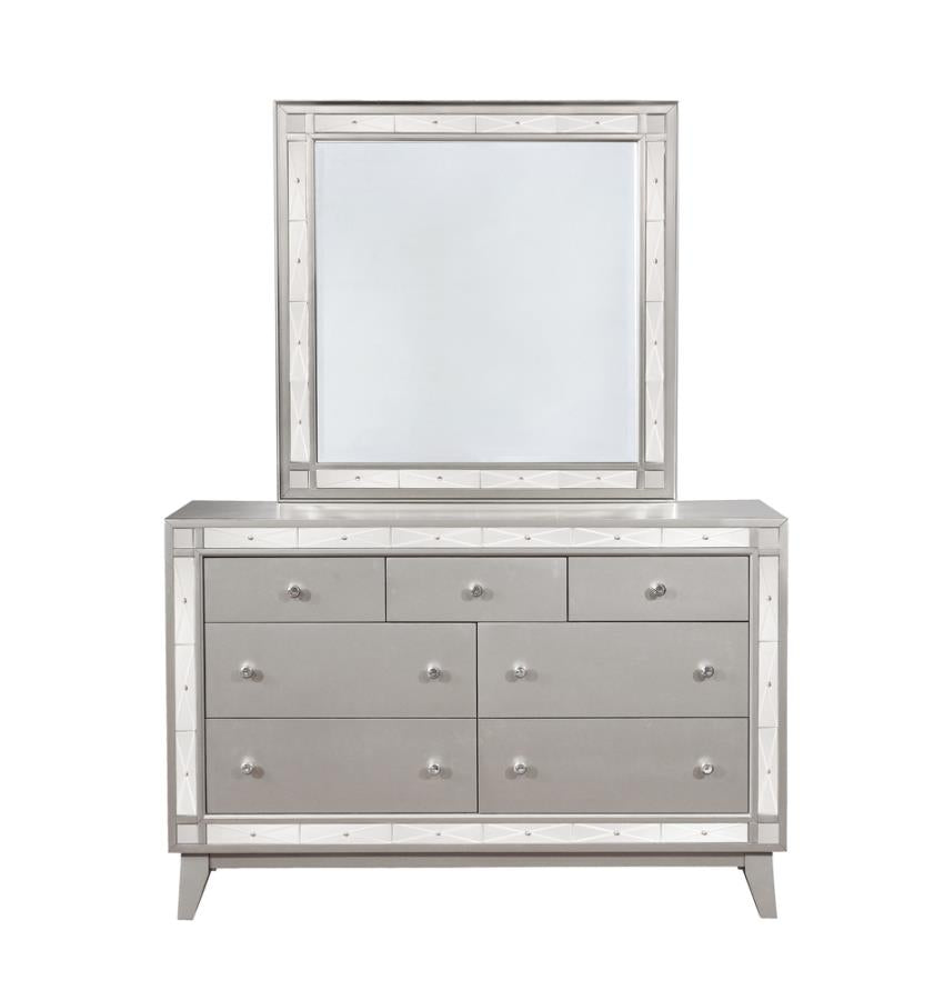 Leighton Silver Dresser - furniture place usa