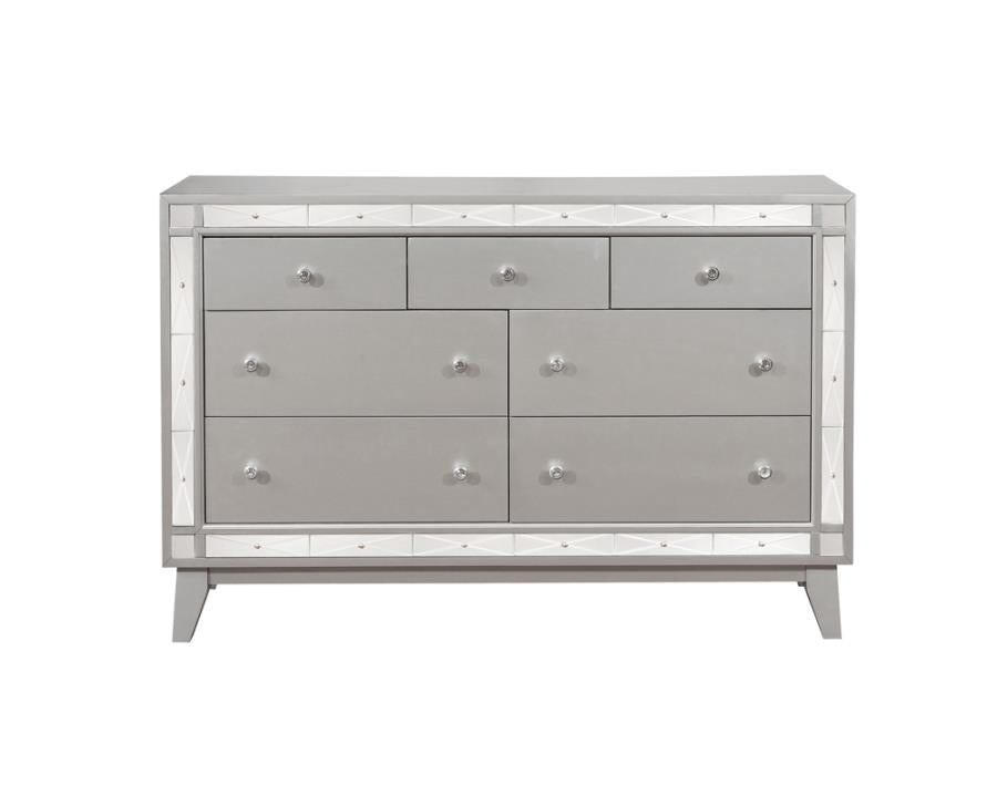 Leighton Silver Dresser - furniture place usa