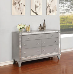 Leighton Silver Dresser - furniture place usa