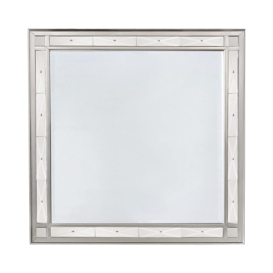 Leighton Silver Dresser Mirror - furniture place usa