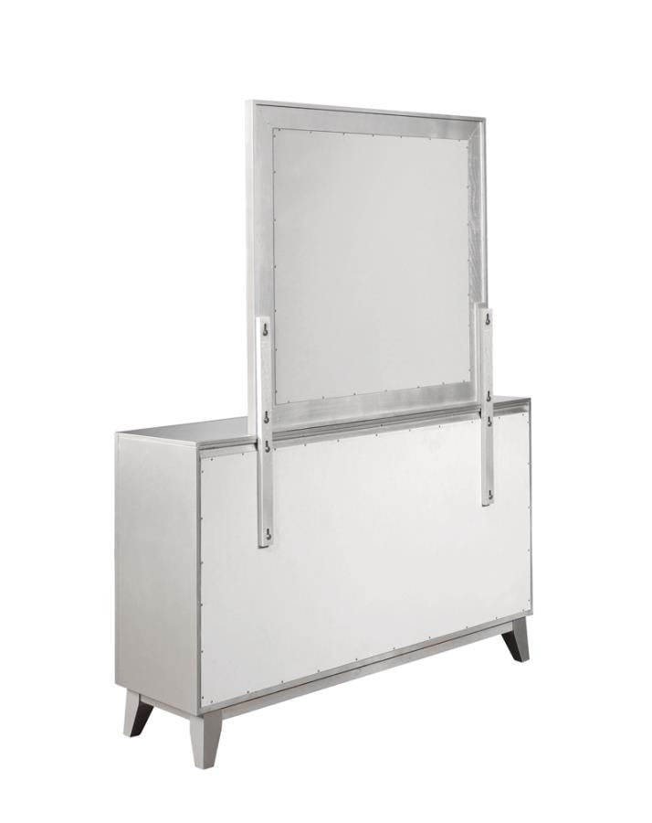 Leighton Silver Dresser Mirror - furniture place usa