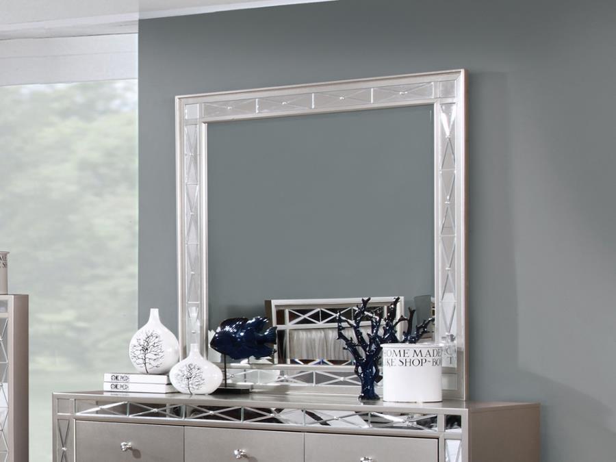 Leighton Silver Dresser Mirror - furniture place usa