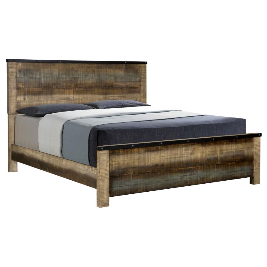 Sembene Brown Eastern King Bed - furniture place usa