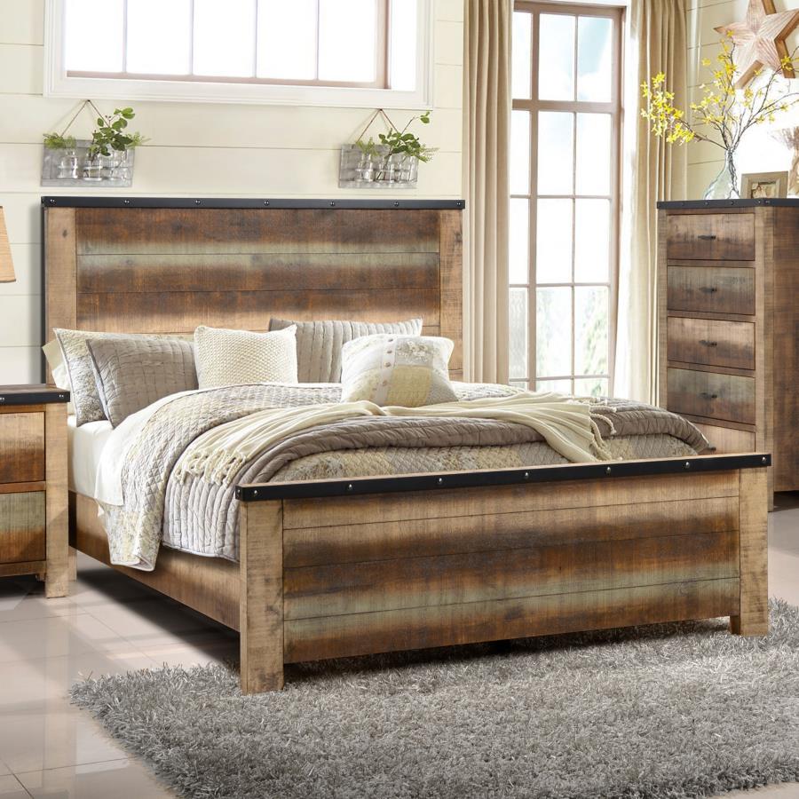 Sembene Brown Queen Bed furniture place usa