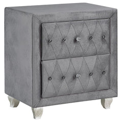 Deanna Grey Nightstand - furniture place usa