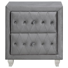 Deanna Grey Nightstand - furniture place usa