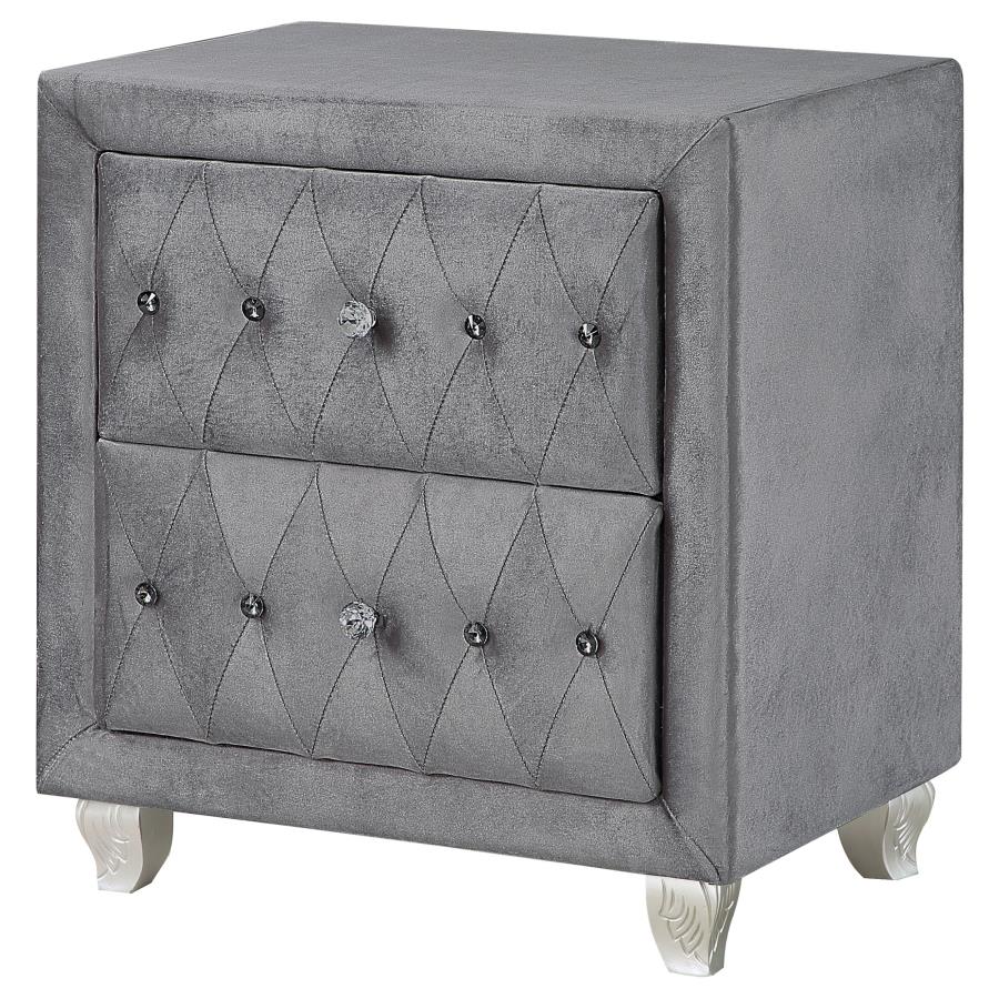 Deanna Grey Nightstand - furniture place usa