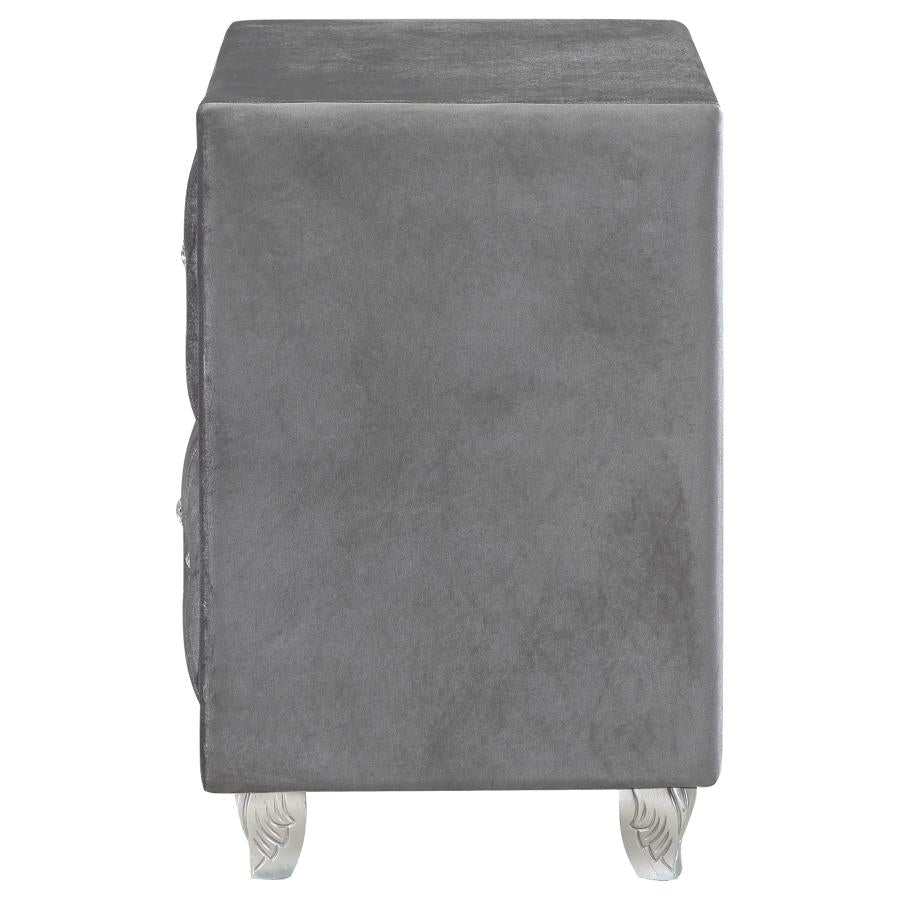 Deanna Grey Nightstand - furniture place usa