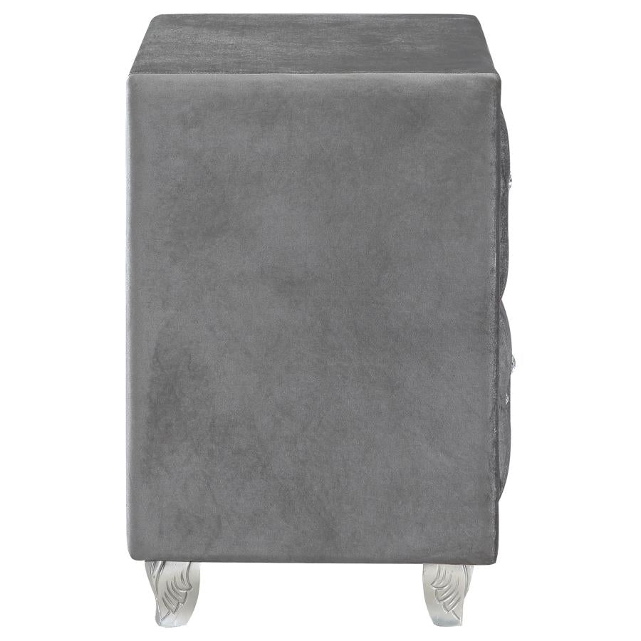 Deanna Grey Nightstand - furniture place usa