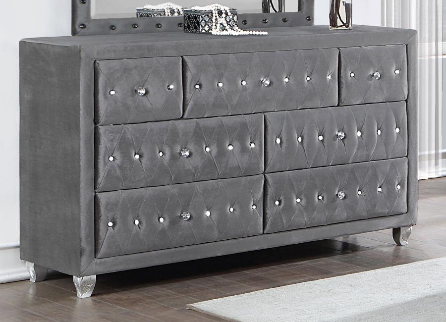 Deanna Grey Dresser - furniture place usa