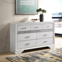 Miranda White Dresser - furniture place usa