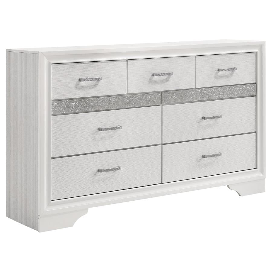 Miranda White Dresser - furniture place usa