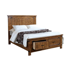 Brenner Brown California King Storage Bed - furniture place usa