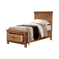 Brenner Brown Twin Bed 5 Pc Set - furniture place usa