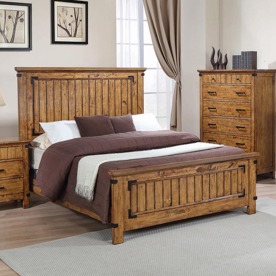 Brenner Brown Full Bed - furniture place usa