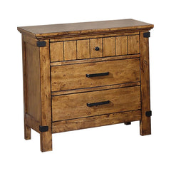 Brenner Brown Nightstand - furniture place usa