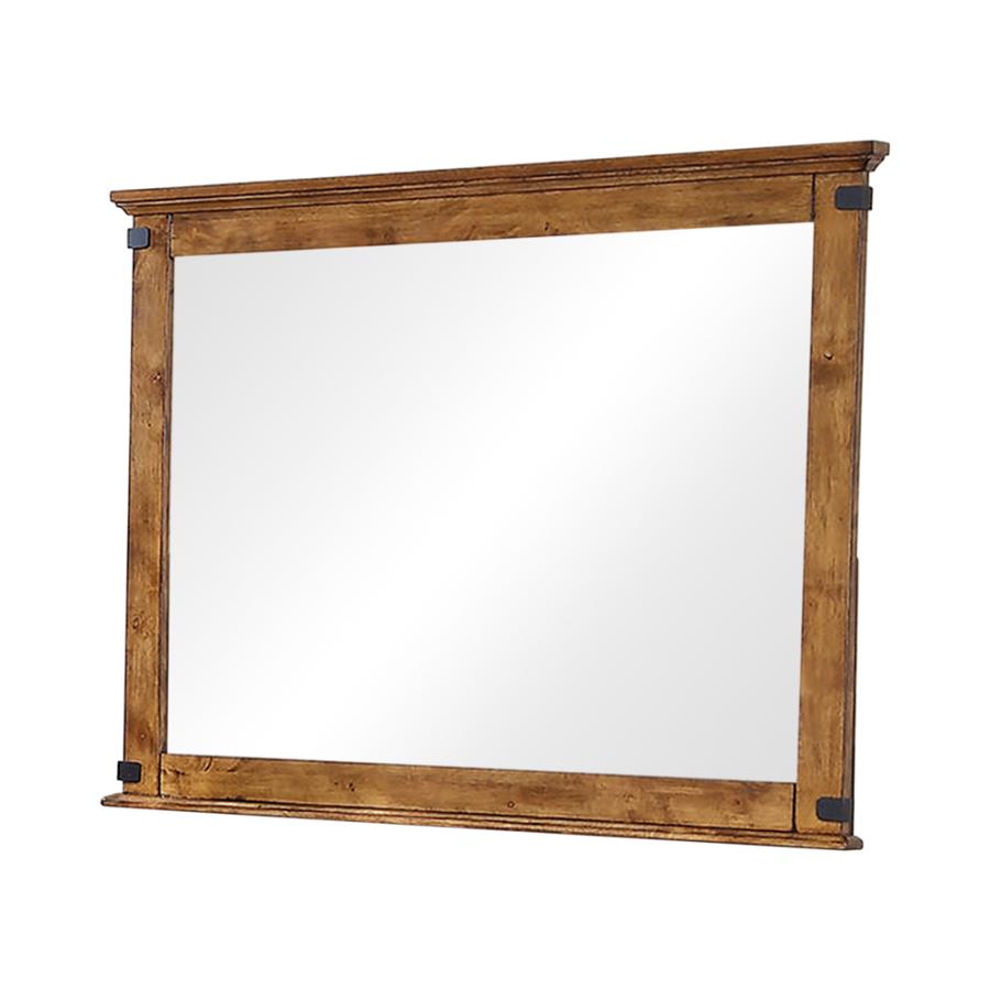 Brenner Brown Dresser Mirror - furniture place usa