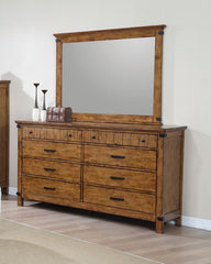 Brenner Brown Dresser Mirror - furniture place usa