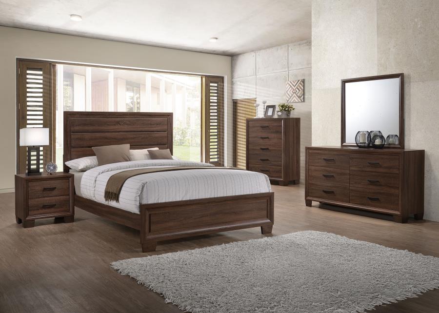 Brandon Brown Eastern King Bed - furniture place usa