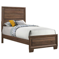 Brandon Brown Twin Bed 5 Pc Set - furniture place usa