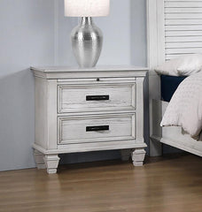 Franco Ivory Nightstand - furniture place usa