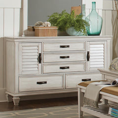 Franco Ivory Dresser - furniture place usa