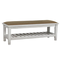 Franco Ivory Bench - furniture place usa