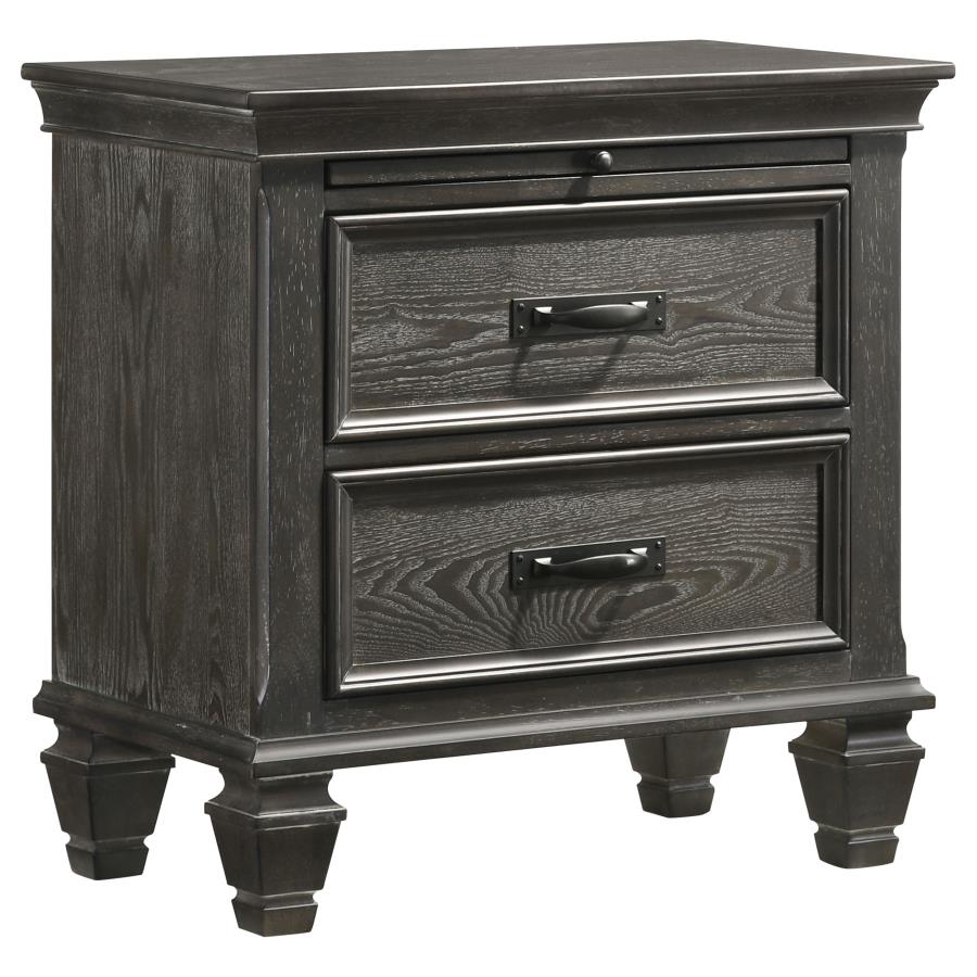 Franco Grey Nightstand - furniture place usa