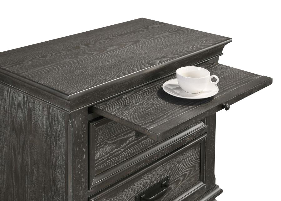 Franco Grey Nightstand - furniture place usa