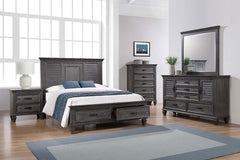 Franco Grey Nightstand - furniture place usa