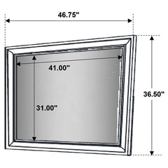 Barzini White Dresser Mirror - furniture place usa