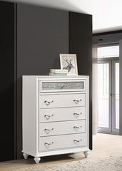 Barzini White Chest - furniture place usa