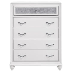 Barzini White Chest - furniture place usa