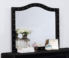 Deanna Black Dresser Mirror - furniture place usa