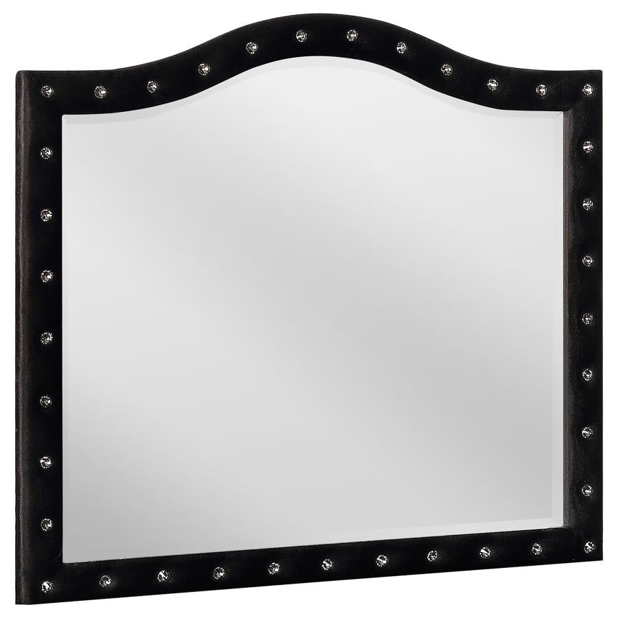 Deanna Black Dresser Mirror - furniture place usa