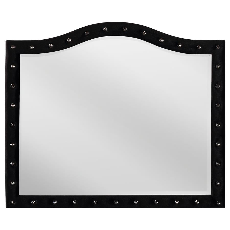 Deanna Black Dresser Mirror - furniture place usa